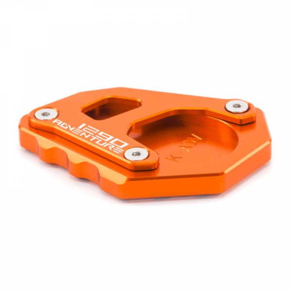 Seitenständer Verbreiterung für eine KTM 1290 Adventure (orange/orange)
